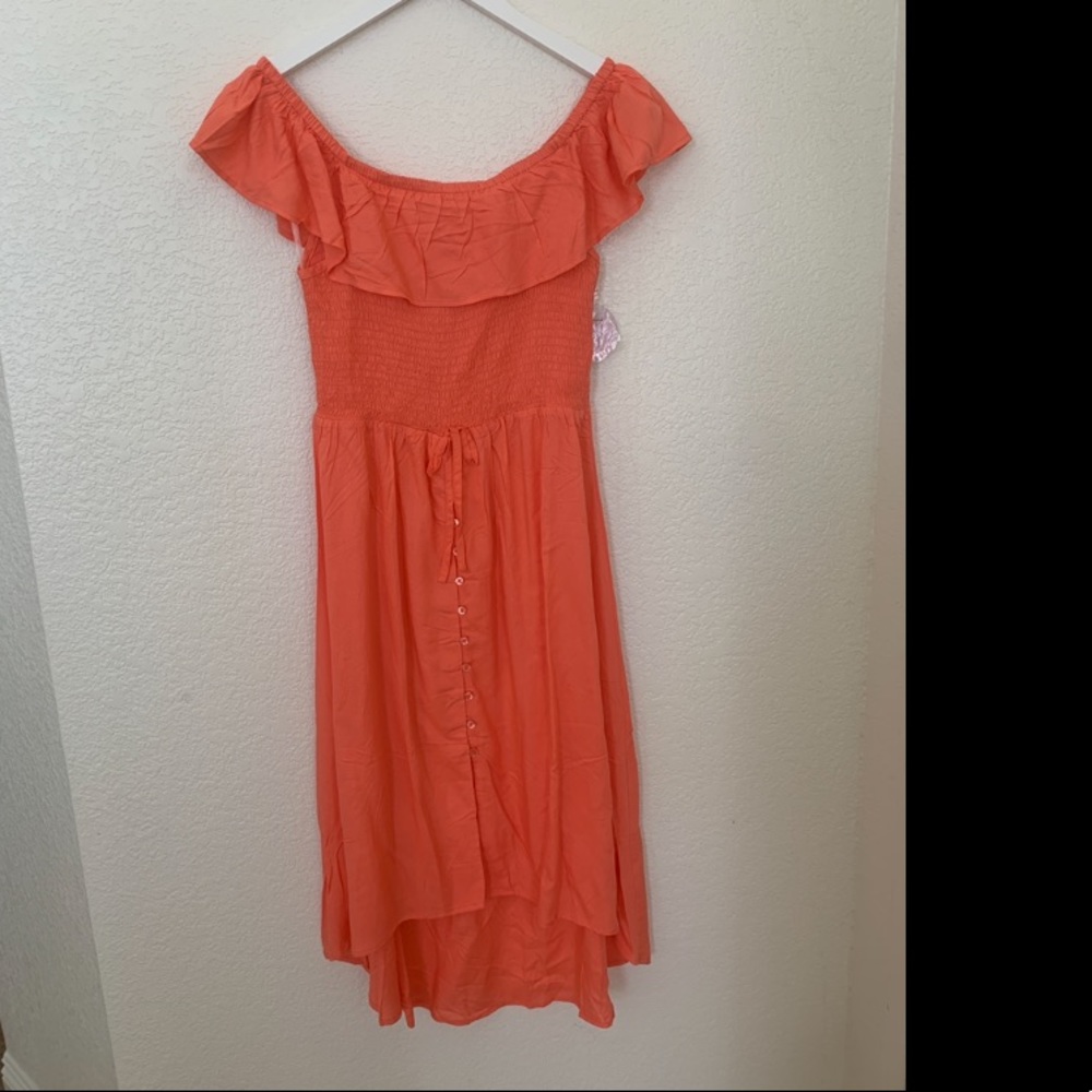 High-low midi dress